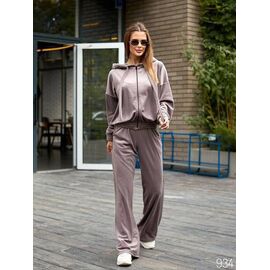 Костюм спортивний жіночий теплий 934 beige р.40-54 "DORA" недорого оптом від прямого постачальника