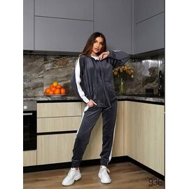 Костюм спортивний жіночий теплий 936 d.grey р.44-58 "DORA" недорого оптом від прямого постачальника
