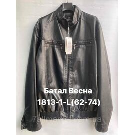 Фотография Куртка мужская демисезонная кожзам/батал размеры 62-74 "FUDIAO" недорого от прямого поставщика