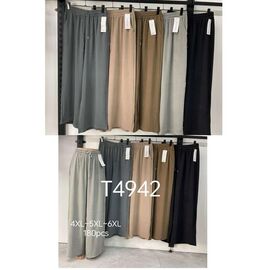 Фотография Штаны женские летние T4942 mix р.4XL-6XL "VICTORY" недорого оптом от прямого поставщика