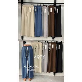 Фотография Штаны женские летние 4936 mix р.XL-3XL "VICTORY" недорого оптом от прямого поставщика