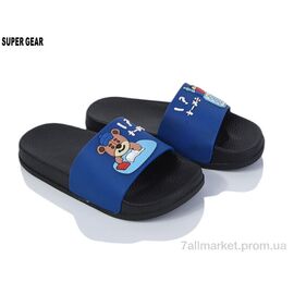 Шльопанці дитячі літні Літо S901-2 navy (8 пар р.24-29) "Super Gear" недорого оптом від прямого постачальника
