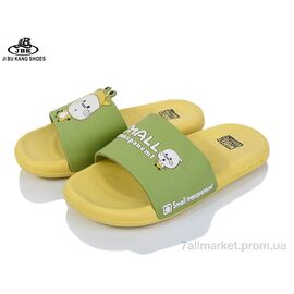 Фотография Шлепки детские летние Лето S831-1 yellow (8 пар р.30-35) "Jibukang" недорого оптом от прямого поставщика