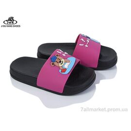 Фотография Шлепки детские летние Лето S901-2 fuxia (8 пар р.24-29) "Jibukang" недорого оптом от прямого поставщика