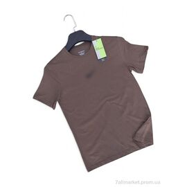 Фотография Футболка мужская Лето N004 brown (5 шт. р.сетка S-2XL) "Verton" недорого оптом от прямого поставщика