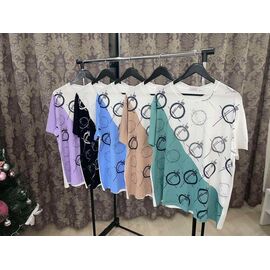 Фотография Футболка женская LO5 mix р.56 "Annet" недорого оптом от прямого поставщика