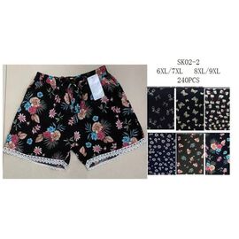 Фотография Шорты женские SK02-2 mix р.6XL-9XL "Алия" недорого оптом от прямого поставщика
