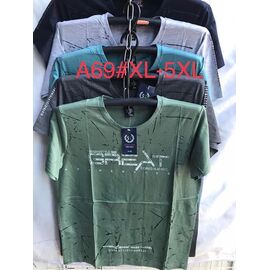 Фотография Футболка мужская A69 mix р.XL-5XL "ZERO" недорого оптом от прямого поставщика