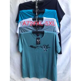 Фотография Футболка мужская A72 mix р.XL-5XL "ZERO" недорого оптом от прямого поставщика