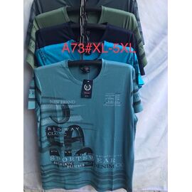 Фотография Футболка мужская A73 mix р.XL-5XL "ZERO" недорого оптом от прямого поставщика