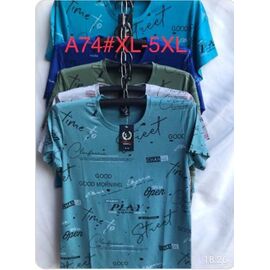 Фотография Футболка мужская A74 mix р.XL-5XL "ZERO" недорого оптом от прямого поставщика