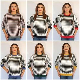 Фотография Свитер женский 1982 mix р.50-54 "ITALIA" недорого оптом от прямого поставщика