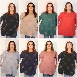 Светр жіночий 1975 mix р.56-64 "ITALIA" недорого оптом від прямого постачальника