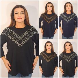 Светр жіночий 1989 mix р.52-56 "ITALIA" недорого оптом від прямого постачальника