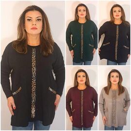 Светр жіночий 1990 mix р.54-60 "ITALIA" недорого оптом від прямого постачальника