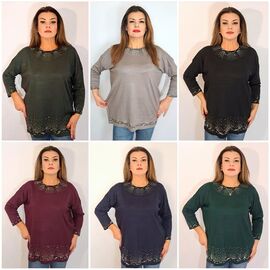 Светр жіночий 1991 mix р.54-60 "ITALIA" недорого оптом від прямого постачальника