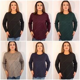 Светр жіночий 1992 mix р.52-56 "ITALIA" недорого оптом від прямого постачальника