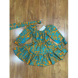 Плаття дитяче на дівчинку 272 l.blue-orange р.110-134 "RSV" недорого оптом від прямого постачальника