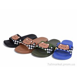 Фотография Шлепки детские летние Лето 2168-6 mix (12 пар р.30-35) "M&L  Alex13" недорого оптом от прямого поставщика