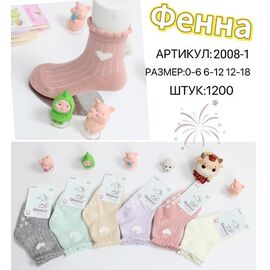 Шкарпетки дитячі на дівчинку HK-2008-1 mix р.6-12 "Annet" недорого оптом від прямого постачальника