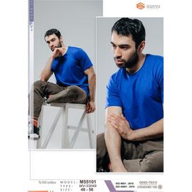 Футболка чоловіча YT55101 blue р.48-56 "Annet" недорого оптом від прямого постачальника