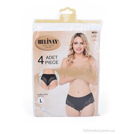 Фотография Трусы Весна/осень 0123 white (4 шт. р.сетка M-L) "Textile" недорого оптом от прямого поставщика