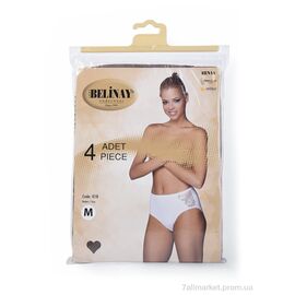 Фотография Трусы Весна/осень 018 brown (4 шт. р.сетка M-2XL) "Textile" недорого оптом от прямого поставщика