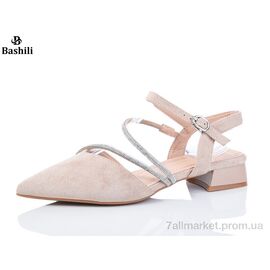 Туфлі жіночі стильні Літо V281-7 (6 пар р.36-40) "Башили" недорого оптом від прямого постачальника