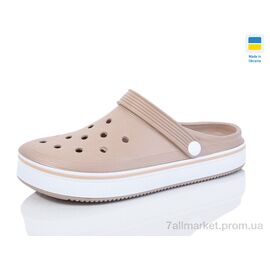 Крокси жіночі літні Літо ML4001 капучино (6 пар р.36-41) "M&L  Alex13" недорого оптом від прямого постачальника