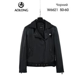 Куртка жіноча демісезонна W6621 black р.50-60 "Yafeier" недорого оптом від прямого постачальника