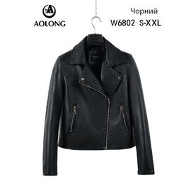 Куртка жіноча демісезонна W6802 black р.S-2XL "Yafeier" недорого оптом від прямого постачальника