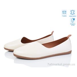 Туфлі жіночі стильні Весна/осінь 2100 бежевий (8 пар р.37-41) "Mona Lisa" недорого оптом від прямого постачальника