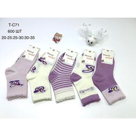 Шкарпетки дитячі на дівчинку HK-C71 mix р.30-35 "Annet" недорого оптом від прямого постачальника