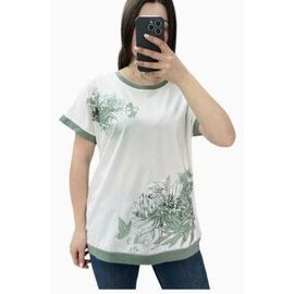 Фотография Футболка женская 25019 white-green р.48-56 "G.L.S.A" недорого оптом от прямого поставщика