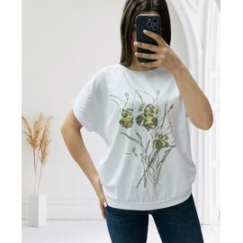 футболка жіноча 25026 white р.46-54 "G.L.S.A" недорого оптом від прямого постачальника