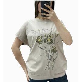 футболка жіноча 25026 beige р.46-54 "G.L.S.A" недорого оптом від прямого постачальника