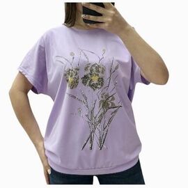 футболка жіноча 25026 lilac р.46-54 "G.L.S.A" недорого оптом від прямого постачальника
