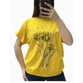 футболка жіноча 25026 yellow р.46-54 "G.L.S.A" недорого оптом від прямого постачальника