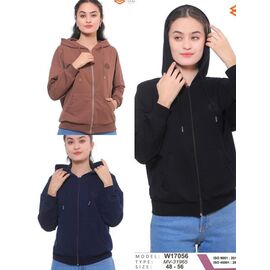 Кофта спортивна жіноча YT17056 brown р.48-56 "Annet" недорого оптом від прямого постачальника