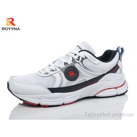 Кросівки чоловічі модні Весна/осінь 104KB white (8 пар р.41-46) "ROYYNA" недорого оптом від прямого постачальника