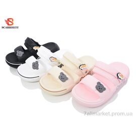Фотография Шлепки детские летние Лето 8540 mix (12 пар р.35-40) "SCARRHETT" недорого оптом от прямого поставщика