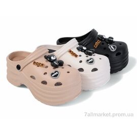 Фотография Кроксы женские летние Лето 8898 mix (24 пар р.36-41) "Lion-Lu" недорого оптом от прямого поставщика