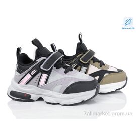 Фотография Кроссовки детские модные Весна/осень 2042-1B mix LED (12 пар р.26-31) "Kajila" недорого оптом от прямого поставщика