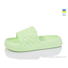 Шльопанці жіночі полегшені Літо ML2001 св.лайм (6 пар р.36-41) "M&L  Alex13" недорого оптом від прямого постачальника