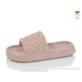 Шльопанці жіночі полегшені Літо ML2001 капучіно (6 пар р.36-41) "M&L  Alex13" недорого оптом від прямого постачальника