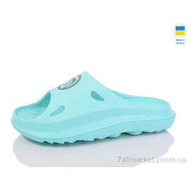 Шльопанці жіночі полегшені Літо ML2002 бірюза (6 пар р.36-41) "M&L  Alex13" недорого оптом від прямого постачальника