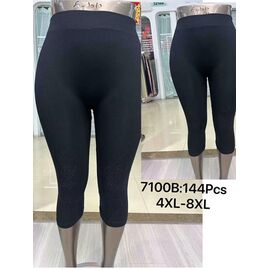 Бриджі жіночі 7100B black р.4XL-8XL "JEANS KIDS" недорого оптом від прямого постачальника
