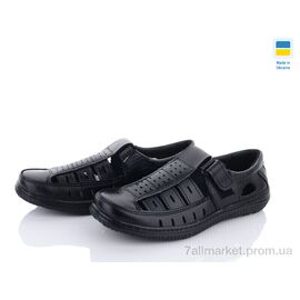Туфлі чоловічі стильні Літо Kluchkovsky Б9  чорний (8 пар р.40-45) "Lvovbaza" недорого оптом від прямого постачальника