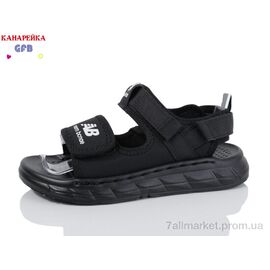 Фотография Сандалии детские летние Лето X8503-1 (10 пар р.32-37) "GFB-Канарейка" недорого оптом от прямого поставщика