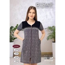 Халат жіночий DO10561 black р.2XL-5XL "Annet" недорого оптом від прямого постачальника
